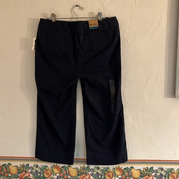 Gap Favorite Chino Cropped Pants, size 6, navy, NWT - Picture 2 of 12